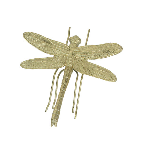 7 Inch Resin Gold Dragonfly Painted Sculpture Wall Art Home Decor Hanging Statue Main image