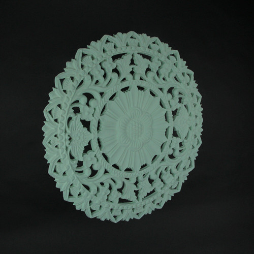 24 Inch Mint MDF Filigree Wall Art Home Decor Sculpture Decorative Floral Plaque Additional image