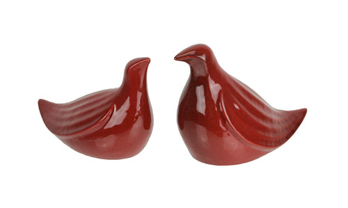 Benzara Classy Pair Of Two Lovely Ceramic Birds Main image