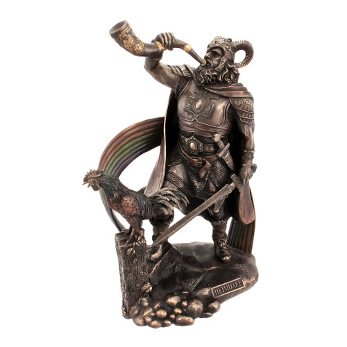 9 1/2 Inch Norse God Heimdall Bronzed Finish Statue Pagan Main image
