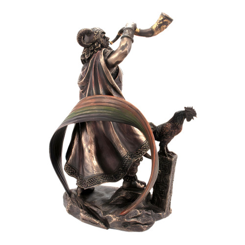 9 1/2 Inch Norse God Heimdall Bronzed Finish Statue Pagan Additional image