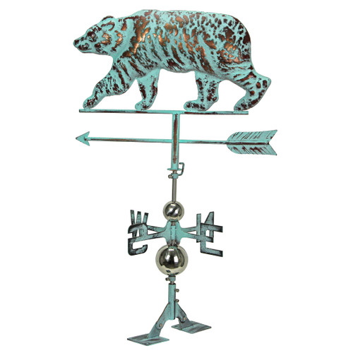 Verdigris Copper Bear Weathervan Additional image