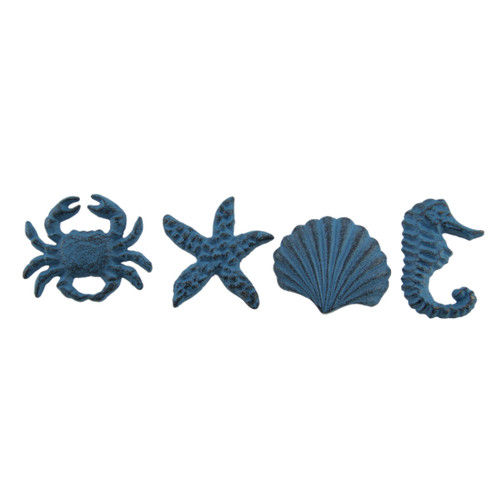 Coastal Sea Life 4 Piece Cast Iron Drawer Pull Or Cabinet Knob Set Main image