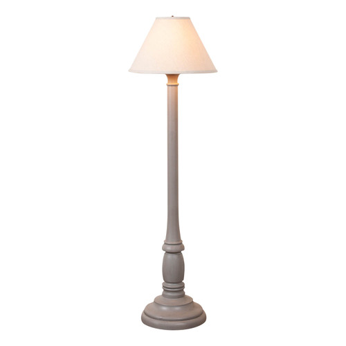 Brinton House Floor Lamp in Earl Gray - Linen Shade Main image