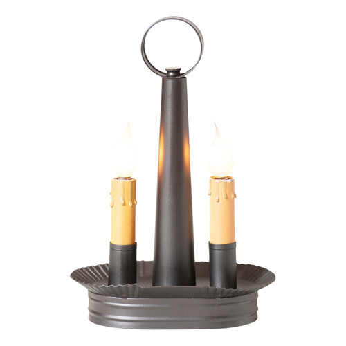 Irvins Country Tinware Oval Double Accent Light in Smokey Black Main image
