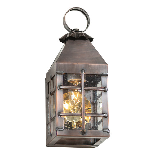 Irvins Country Tinware Small Barn Outdoor Wall Light in Solid Antique Copper - 1 Light Main image