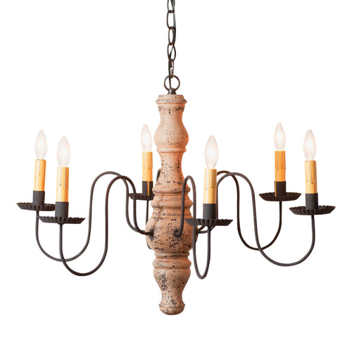 Irvins Country Tinware 6-Arm Gettysburg Chandelier  in Hartford Buttermilk Main image
