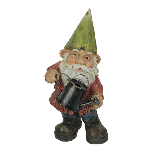 Garden Gnome With Watering Can Home Garden Decor Sculpture Lawn Yard Decoration Main image