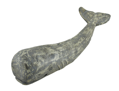 Distressed Finish Bamboo Root Sperm Whale Statue Main image