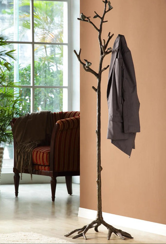 Bronze Finish Metal Lovebird Coat Rack Additional image