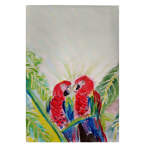 Betsy Drake Two Parrots Guest Towel Main image