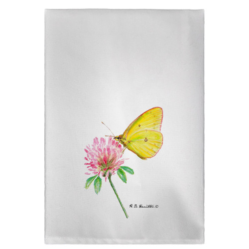 Betsy Drake Suphur Butterfly Guest Towel Main image