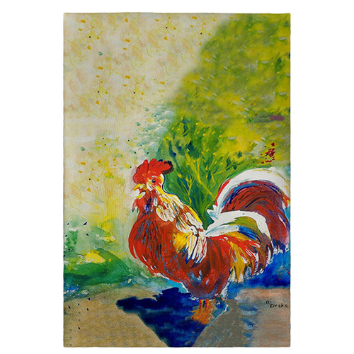 Betsy Drake Red Rooster Guest Towel Main image