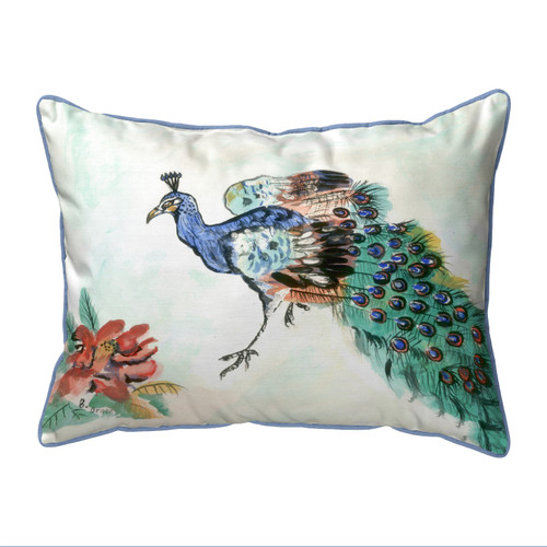 Betsy Drake Betsy's Peacock Extra Large 20 X 24 Indoor / Outdoor Pillow Main image