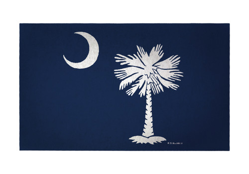 Betsy Drake Palmetto Moon South Carolina Flag 30 In. By 50 In. Comfort Floor Mat Main image