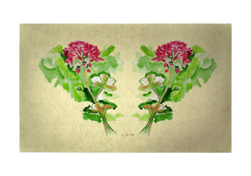 Betsy Drake Geraniums 30 X 50 Inch Comfort Floor Mat Main image