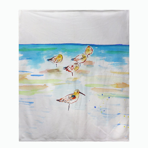 Betsy Drake Five Sanderlings Throw Main image