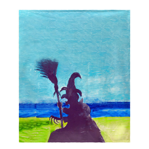 Betsy Drake Wicked Witch Fleece Throw Main image