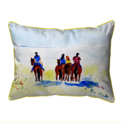 Betsy Drake Beach Riders Extra Large Zippered Pillow 20x24 Main image