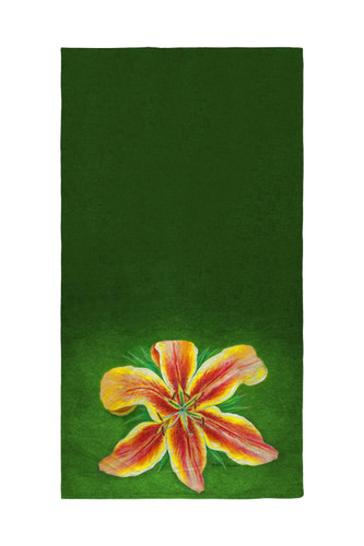 Betsy Drake Yellow Lily Beach Towel Main image