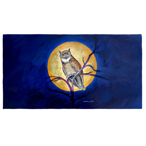 Betsy Drake Owl in Moon Beach Towel Main image