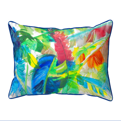 Betsy Drake Abstract Palms Extra Large Zippered Indoor/Outdoor Pillow 20x24 Main image