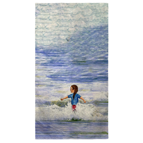 Betsy Drake Girl in Surf Beach Towel Main image