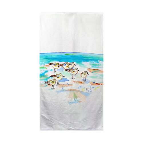 Betsy Drake Seven Sanderlings Beach Towel Main image
