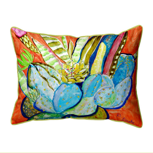 Betsy Drake Cactus I Large Indoor/Outdoor Pillow 16x20 Main image