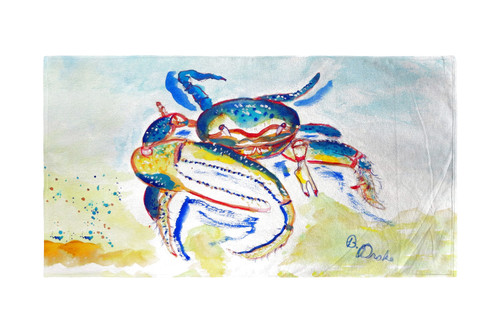 Betsy Drake Colorful Fiddler Crab Beach Towel Main image
