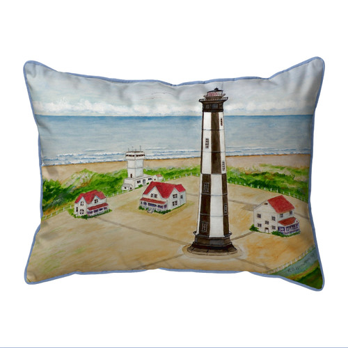 Betsy Drake Cape Henry Lighthouse Large Indoor/Outdoor Pillow 16x20 Main image