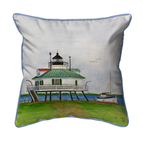 Betsy Drake Hooper Strait Lighthouse Large Indoor/Outdoor Pillow 16x20 Main image