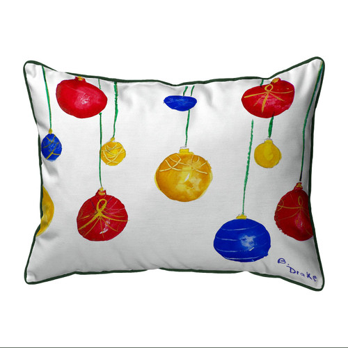 Betsy Drake Christmas Ornaments Large Indoor/Outdoor Pillow 16x20 Main image