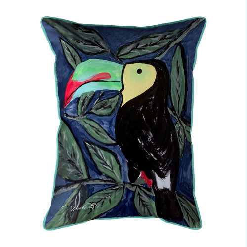 Betsy Drake Toucan 16x20 Large Indoor/Outdoor Pillow Main image