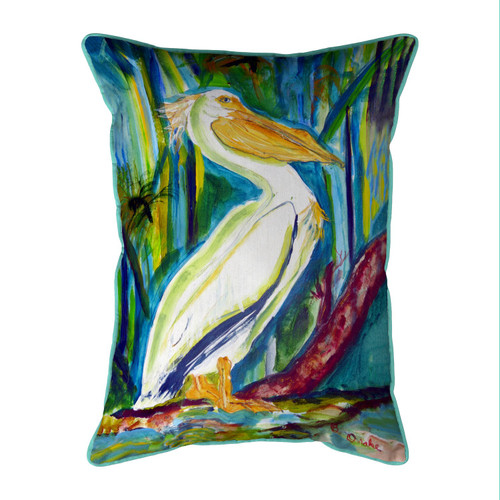 Betsy Drake King Pelican II Large Indoor/Outdoor Pillow 16x20 Main image