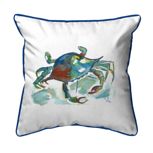 Betsy Drake Betsy's Crab Large Indoor/Outdoor Pillow 18x18 Main image