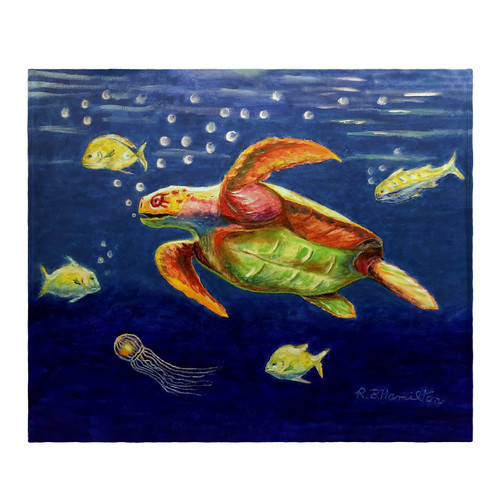 Betsy Drake Sea Turtle Throw Main image