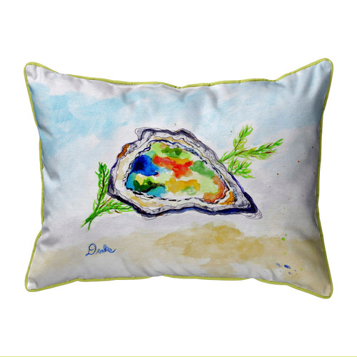 Betsy Drake Colorful Oyster Large Indoor/Outdoor Pillow 16x20 Main image