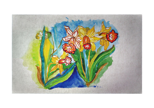 Betsy Drake Daffodils 30 X 50 Inch Doormat Main image