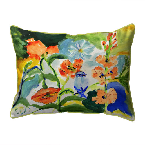 Betsy Drake My Garden Extra Large Zippered Indoor/Outdoor Pillow 20x24 Main image