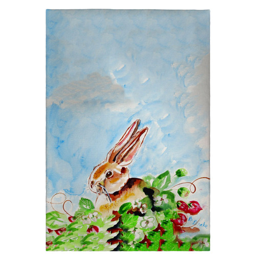 Betsy Drake Jack Rabbit Lt Guest Towel Main image