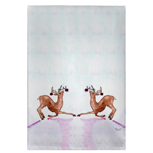 Betsy Drake Dancing Deer Guest Towel Main image