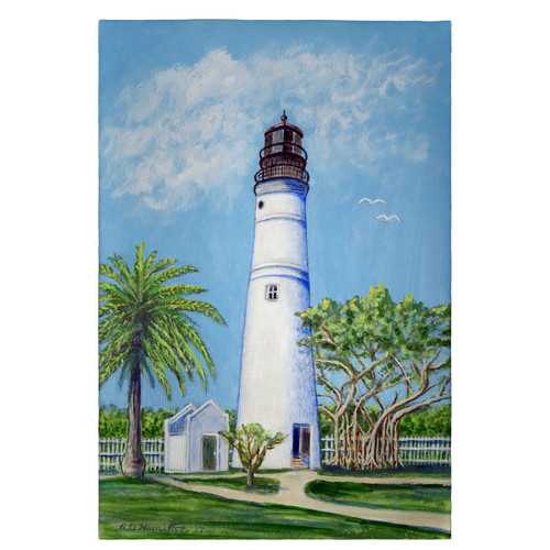 Betsy Drake Key West Lighthouse Guest Towel Main image