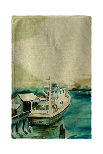 Betsy Drake Oyster Boat Beach Towel Main image