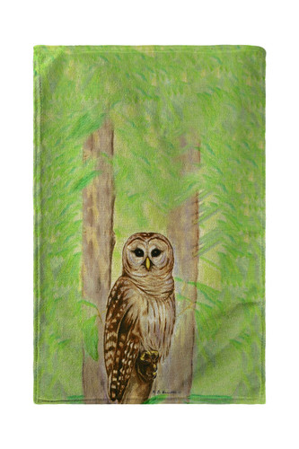 Betsy Drake Owl Kitchen Towel Main image