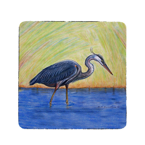 Betsy Drake Blue Heron Coaster Set of 4 Main image