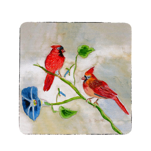Betsy Drake Betsy's Cardinals Coaster Set of 4 Main image