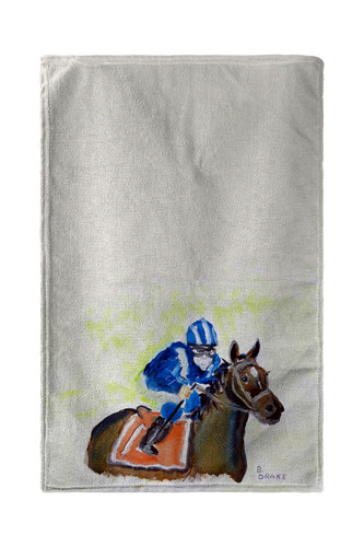 Betsy Drake Horse & Jockey Beach Towel Main image