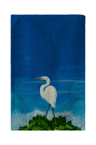 Betsy Drake Great Egret Beach Towel Main image