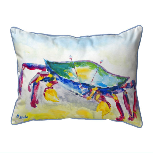 Betsy Drake Crawling Crab Small Indoor/Outdoor Pillow 11x14 Main image